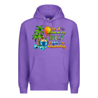 Purple Is It Summer Break Premium Hoodie - CowhideDigitalArt