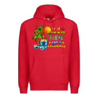 Red Is It Summer Break Premium Hoodie - CowhideDigitalArt