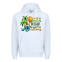 White Is It Summer Break Premium Hoodie - CowhideDigitalArt
