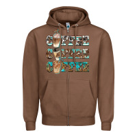 Chestnut western coffees Zipper Hoodie - BarkalooDesign