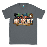 Charcoal Heather Small town big spirit Baseball Classic Tee - HowdyJamesFarm