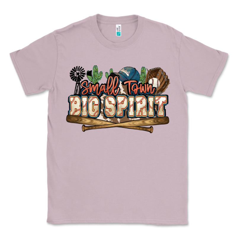 Small Town Big Spirit Baseball Classic Tee by HowdyJamesFarm | Teevron