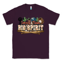 Plum Small town big spirit Baseball Classic Tee - HowdyJamesFarm
