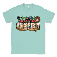 Seafoam Small town big spirit Baseball Classic Tee - HowdyJamesFarm