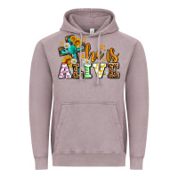 Vintage Zinc Easter Day He is alive with cross Vintage Hoodie - OliviaCreatesArt