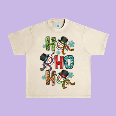 Ho Ho Ho Urban Heavy Tee Designed By Oliviacreatesart