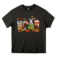 Asphalt Christmas coffee cups with Bull Terrier Heavy Core Tee - RanaPortraitStore