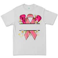 Dove Grey Personalized Breast Cancer ribbon Premium Tee - NancyCooperArtShop