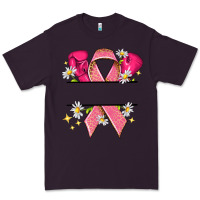 Plum Personalized Breast Cancer ribbon Premium Tee - NancyCooperArtShop