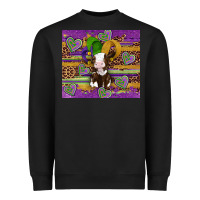 Black mardi gras cow Heavyweight Sweatshirt - Artiststas