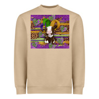 Mardi Gras Cow Heavyweight Sweatshirt | Teevron