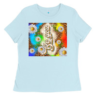 Baby Blue be you with daisies Ladies Tee - TumblerDesignByShophia