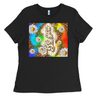Black be you with daisies Ladies Tee - TumblerDesignByShophia