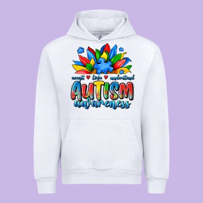 Autism Awareness Accept Love Understand Urban Hoodie Designed By Jahusdesignshop