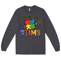 Smoke Everybody stims Long Sleeve Tee - FaDigitalArtStudio