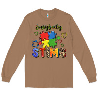Toasted Coconut Everybody stims Long Sleeve Tee - FaDigitalArtStudio