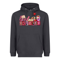Smoke valentines day teacher Heavyweight Hoodie - AdoDesignShop
