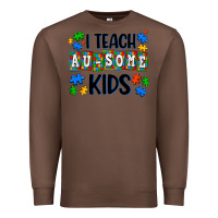 Chestnut i teach ausome kids Premium Sweatshirt - AdoDesignShop