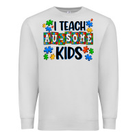 Dove Grey i teach ausome kids Premium Sweatshirt - AdoDesignShop