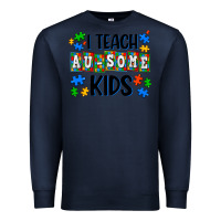 Navy i teach ausome kids Premium Sweatshirt - AdoDesignShop