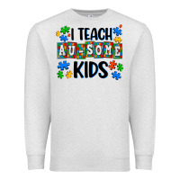 Oatmeal Heather i teach ausome kids Premium Sweatshirt - AdoDesignShop