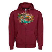 Burgundy coffee please Zipper Hoodie - BarkalooDesign