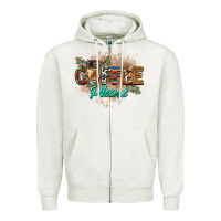 Oatmeal Heather coffee please Zipper Hoodie - BarkalooDesign