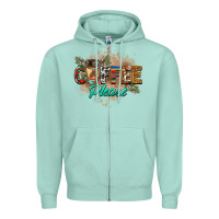 Seafoam coffee please Zipper Hoodie - BarkalooDesign