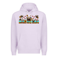 Lilac western pug dogs Premium Hoodie - Jasminsmagicworld