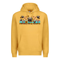 Mustard western pug dogs Premium Hoodie - Jasminsmagicworld