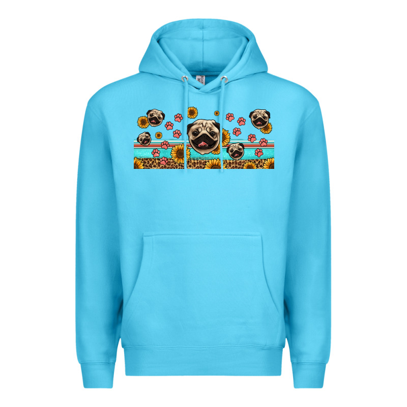 Western Pug Dogs Premium Hoodie by Jasminsmagicworld | Teevron