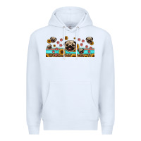 White western pug dogs Premium Hoodie - Jasminsmagicworld