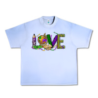 Grape Ice love teacher mardi gras Urban Heavy Tee - OliviaCreatesArt