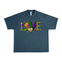 Midnight Navy love teacher mardi gras Urban Heavy Tee - OliviaCreatesArt