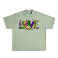 Oil Green love teacher mardi gras Urban Heavy Tee - OliviaCreatesArt