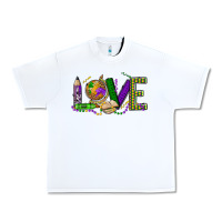 White love teacher mardi gras Urban Heavy Tee - OliviaCreatesArt