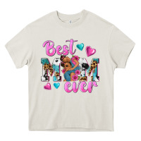 Cream Best Mom Ever Afro Woman Heavy Core Tee - texasbilliewilder