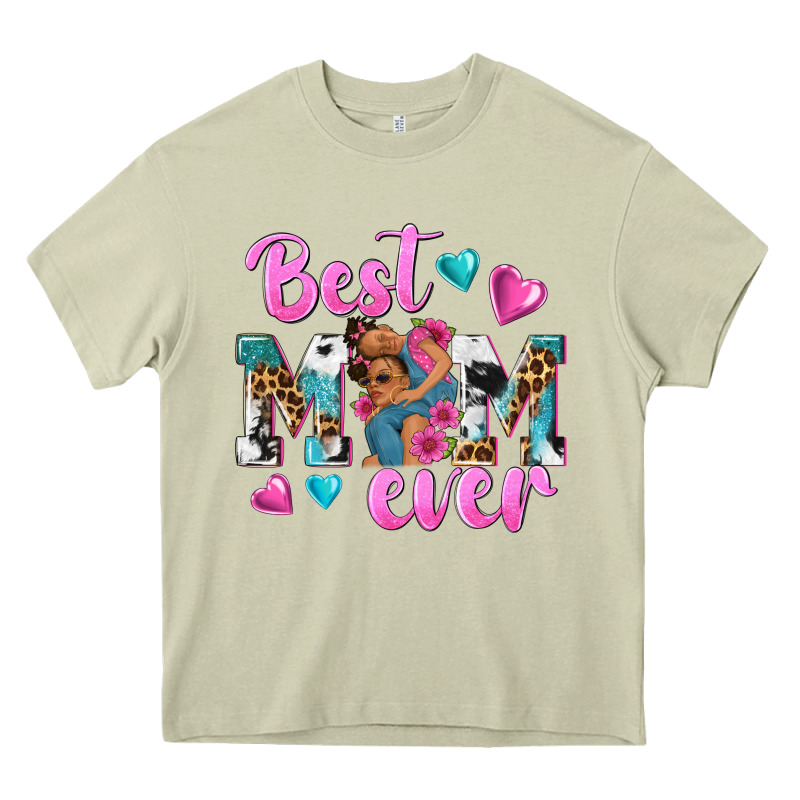 Best Mom Ever Afro Woman Heavy Core Tee by texasbilliewilder | Teevron