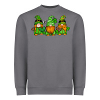 Storm st patricks day gnomes with western hearts and shamrocks Heavyweight Sweatshirt - Artiststas