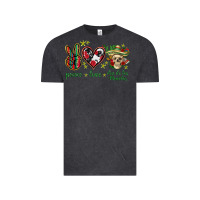 Vintage Black Peace love dia de los muertos Mexico Vintage Tee - HowdyJamesFarm