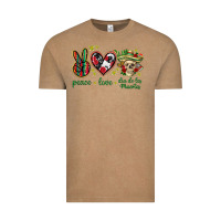 Vintage Coffee Peace love dia de los muertos Mexico Vintage Tee - HowdyJamesFarm