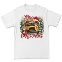 White merry christmas school bus Premium Tee - texasbilliewilder