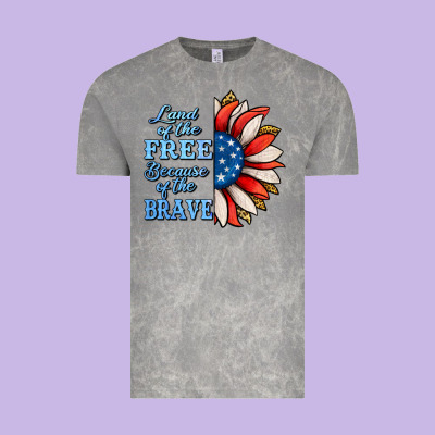 Patriotic Sunflower No Background Vintage Tee Designed By Jasminsmagicworld