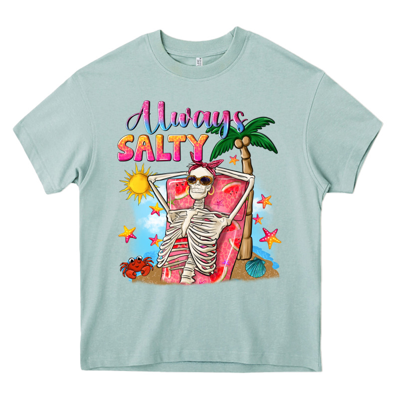 Always Salty Heavy Core Tee by NancyCooperArtShop | Teevron