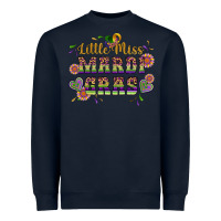 Navy little miss mardi gras Heavyweight Sweatshirt - Artiststas