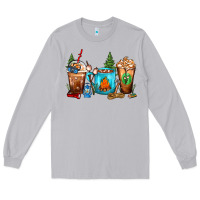 Moon Dust Camping Coffee Cups Long Sleeve Tee - FaDigitalArtStudio
