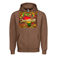 Chestnut Juneteenth Zipper Hoodie - BarkalooDesign
