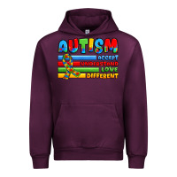 Mauve Wine autism accept understand love different Urban Hoodie - JahusDesignShop