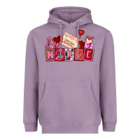 Lavender valentines day nurse Heavyweight Hoodie - AdoDesignShop