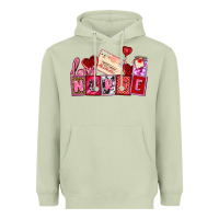 Matcha valentines day nurse Heavyweight Hoodie - AdoDesignShop